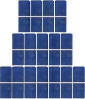 INOOMP 100 Stück Mini polycristalline Solarzellen DIY Solar module für Camping Outdoor Tragbar Vielseitig für Batterieladung Fahrrad Wandmontage Umweltfreundliche Stromversorgung