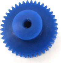 Kunststoff-Motorzahnrad, juodoji nailono stirna, 1 modulis, 20 šukių, 7 mm storio su skydeliu lęšiams