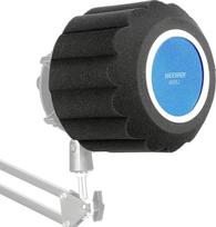 NEEWER Mikrofono izoliacijos skydas "Pop Protection", apsauga nuo vėjo mikrofono "Pop Filter" kaukės skydas, skirtas vokalo kabinos įrašams, garsą sugerianti penkių sluoksnių putų akustinė įranga, skirta 43-68 mm mikrofonams