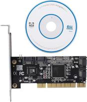 PCI valdiklio kortelė, PCI SATA 4 prievadų PCI ir 4 vidinių SATA prievadų 1,5Gb/s Sil3114 mikroschemų rinkinio RAID valdiklio kortelė su SATA sąsaja, palaiko