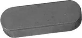 Schlüssel aus Kohlenstoffstahl, runder Endkopf, flache Antriebswelle, parallelele Passfeder, Passstifte A Typ M8 M10 M12 M16, 5 Stück(M16*10*50)