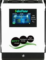 SOLAFANS 48V 90A MPPT valdiklis, 4,3 colių HD jutiklinis ekranas, 4960 W, PV DC150V, 12V/24V/36V, tuščių baterijų pakartotinis įjungimas, daugiakalbis, "Bluetooth