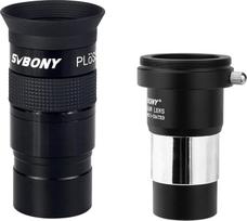 Svbony Teleskopas Okular 40mm, 40° Plössl Okular mit Barlowlinsen 2x, M42 Gewinde für T Adapter, Beide sind 1,25 Zoll und FMC-Objektiv für Mondes Milchstraße Planetenbeobachtung Teleskop DSLR Fotografie