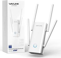 WAVLINK WLAN stiprintuvo lizdas WiFi 6 AX3000, skirtas namams iki 3000 kv. pėdų, WLAN adapteris, 5 x 5 dBi antenos, dviejų dažnių juostų (5 GHz/2,4 GHz) prieigos taškas su gigabitiniu ryšiu