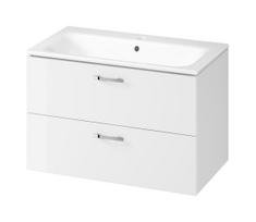 Cersanit S801-538 - Pakabinama vonios spintelė su praustuvu NIKO 80x45 cm balta