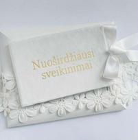 Švelniu veliūro audiniu trauktas VOKAS pinigams dovanoti
