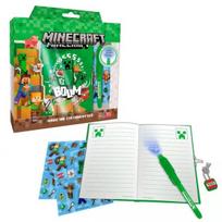 Dienoraštis su rašikliu Minecraft, 12x18x1 cm