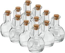 Stikliniai buteliai su kamščiais, 12 vnt., 150 ml
