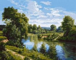 Tapymas pagal numerius 40x50 cm, Vasaros peizažas, Ideyka, KHO2877, Painting by numbers