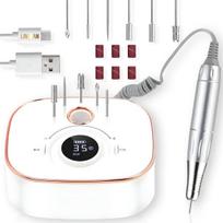 LIVMAN S-306 manikiūrui ir pedikiūrui su įkraunamu belaidžiu dizainu, 6 skirtingais antgaliais ir šlifavimo juostelėmis, 36W, 4000mAh, 35 000 apsisukimų per minutę