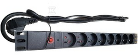 Securitynet MAITINIMO JUOSTAS 19" 8X230V PP RIBOTAS