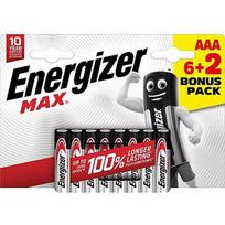 Energizer battery Max Alkaline AAA CHP8 6+2 7638900438208