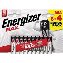 Energizer battery Max Alkaline AAA CHP10 6+4 7638900438222
