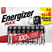 Energizer battery Max Alkaline AA CHP16 12+4 7638900437836