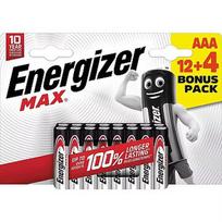Energizer battery Max Alkaline AAA CHP16 12+4 7638900438284
