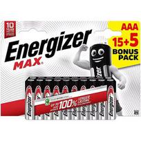Energizer battery Max Alkaline AAA CHP20 15+5 7638900438307
