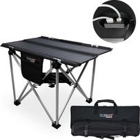 "Technaxx" sulankstomas saulės baterijų stalas TX-251 - nešiojamas saulės baterijų įkroviklis su 2 x USB įkrovimo prievadais ir kompaktišku dizainu - idealiai tinka stovyklavimui ir lauko darbams, juodas