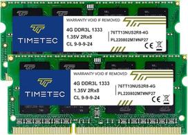 "Timetec Hynix" IC DDR3 1333MHz PC3-10600 be buferio, neECC 1,5 V CL9 2Rx8, dviejų eilių, 204 kontaktų SODIMM nešiojamųjų kompiuterių / nešiojamųjų kompiuterių atminties modulio atnaujinimas