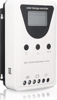 "Zunate" PWM saulės energijos įkrovimo valdiklis 48V 36V 24V 12V Automatinio aptikimo saulės kolektorių valdiklis su LCD ekranu, palaikantis paketinį "Boost Boost Float Balance" įkrovimą 60A