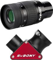Priartinančio teleskopo okuliaro priedai 1,25" 7-21 mm židinio nuotolis 50° 47° apžvalgos laukas 18 mm 16,3 mm akių nuokrypis Zenitinis dielektrinis veidrodis 99 % atspindys Astronomija