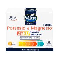 MATT Potassio e Magnesio Forte ZERO, magnis ir kalis, 12 pakelių