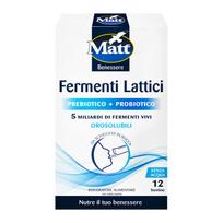 MATT Fermenti Lattici, prebiotikai ir probiotikai virškinimui, 12 pakelių tirpstančių burnoje