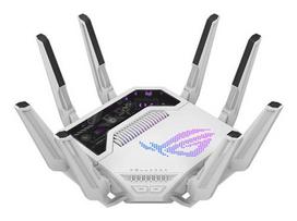 ASUS ROG Rapture GT-BE19000AI wireless router, 10 Gigabit Ethernet, Tri-band (2.4 GHz / 5 GHz / 6 GHz), White