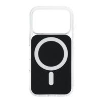 CLEAR FUSION MAG COVER Case compatible with MagSafe for IPHONE 16, black