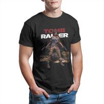 Klasikiniai vyriški marškinėliai „Tomb Raider“ su retro vaizdo žaidimu, 90-ųjų žaidimais, Lara Croft, 100 % medvilnės, didelio dydžio. S