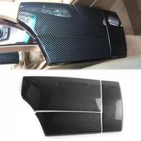 3Pcs For 2004-2010 BMW E61 E60 M5 Carbon Fiber ABS Center Console Armrest Cover