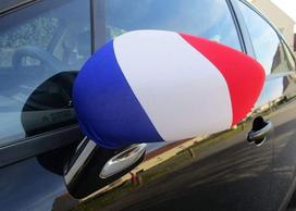 Prancūzijos vėliavėlės ant automobilio veidrodėlių, 2 vnt.