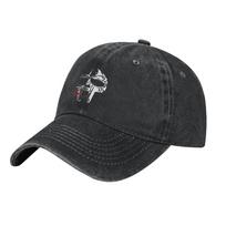 Design MF Doom Madvillain Baseball Caps Classic Distressed Washed Hip Hop Headwear Unisex Style Outdoor Running Golf Gift Caps Adjustable mėlyna