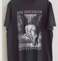 Vtg Dantes Inferno Joy Division Band Shirt Classic Black Unisex S-5Xl XL