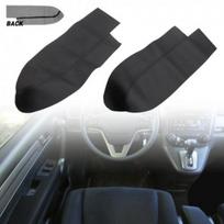 2pcs Leather Front Door Panels Armrest Cover Fits Black 2007-2012 Honda CR-V CRV