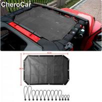 Viršutinis skydelis nuo saulės Jeep Wrangler 2Durų Tinklelis nuo saulės JK JKU 2007-17 UV apsauga