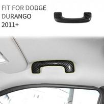 Carbon Fiber Top Roof Grab Handle Cover Trim Anti-slip For Dodge Durango 2011+