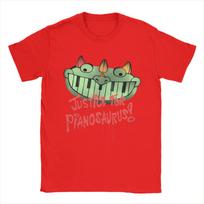 Pora T-shirtų Justice For Pianosaurus Fortepijono Dinazauro T-shirtai Harajuku Poppys Vasariniai Marškinėliai Y2K Juokingi Grynos Medvilnės Drabužiai S