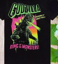 Godzilla King Of The Monsters Neon T-Shirt Godzilla Shirts S
