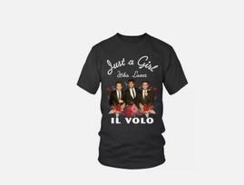 Mergina, kuri myli Il Volo marškinėliai 3XL