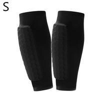 Shin Defender with Honeycomb Pads Football Shin Pads Ergonomic Lightweight Calf Protective Gear for Kids Youth Adults