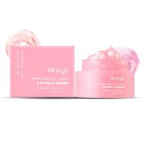 HOYGI Kolageno veido serumas Didelio baltymų kiekio Odos aliejaus kontrolė Ilgai išliekantis drėkinamasis veido kremas Stangrinantis Balinantis Odos priežiūra Veido gelis 55g pink