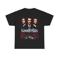 Goodfellas Marškinėliai Vintage 90-ųjų Filmo Gangsteris Niujorkas Retro Unisex Storo Medvilnės M brown