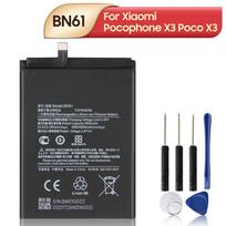 New Replacement Battery For Xiaomi Pocophone X3 Poco X3 BN61 Phone Battery 6000mAh
