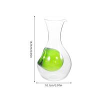 400 ml Skaidrus Stiklinis Šalto Sake Decanteris Vyno Patiekimo Karafas Stiklinis Ledo Kameros Alkoholinio Gėrimo Dozatorius Gėrimų Laikiklis Dozatorius šviesiai žalios spalvos