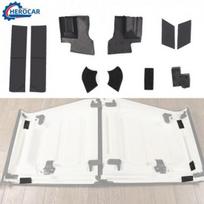 10 vnt. Automobilio kieto stogo pralaidumo taisymo sandariklių rinkinys Jeep Wrangler JL / JT Gladiator gray