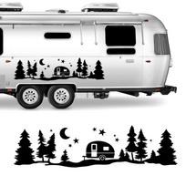Medžiai Miškas Vinilinė Kėbulo Lipdukas SUV RV Van Kemperiui Offroad Automobilio Dekoravimas