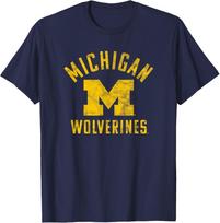 Mišigano universitetas Wolverines U of M Didelis marškinėlis 2XL