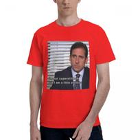The Office Michael Scott TV vyriški marškinėliai Juokingi marškinėliai Trumpomis rankovėmis Apvalia kaklo iškirpte 100% medvilnės Grafiniai drabužiai S