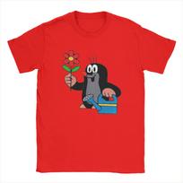 Mažasis kurmis T-shirt Vasariniai Harajuku T-shirt'ai Vyriški Medvilniniai Apvaliu Kaklu Oversized Marškinėliai Trumpomis Rankovėmis Juokingi T-shirt'ai S
