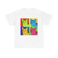Andy Warhol marškinėliai Vintage meno plakatas Retro 80s Unisex Storo medvilnės marškinėliai Katės 3XL